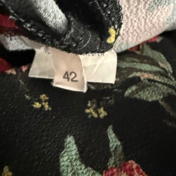 EUC $575 Alcoolique Black Floral Linda Dress IT 42 US 6 - Like new! - Picture 8 of 14